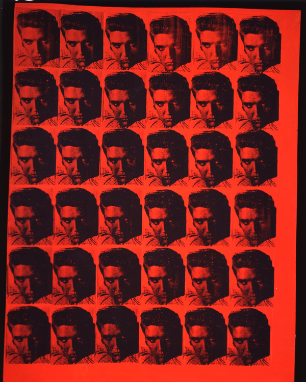 Andy Warhol, Red Elvis (1962), serigrafia